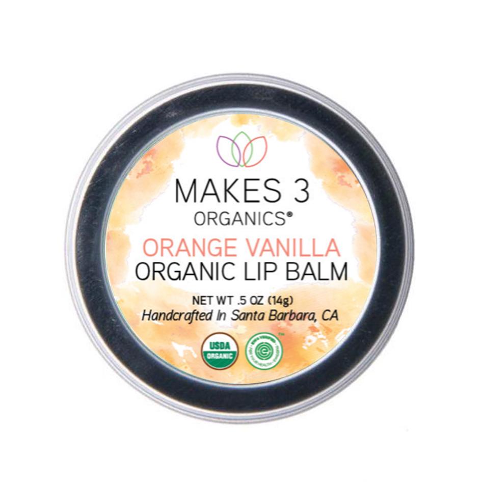 Organic Orange Vanilla Lip Balm - 0.5 oz. Jar