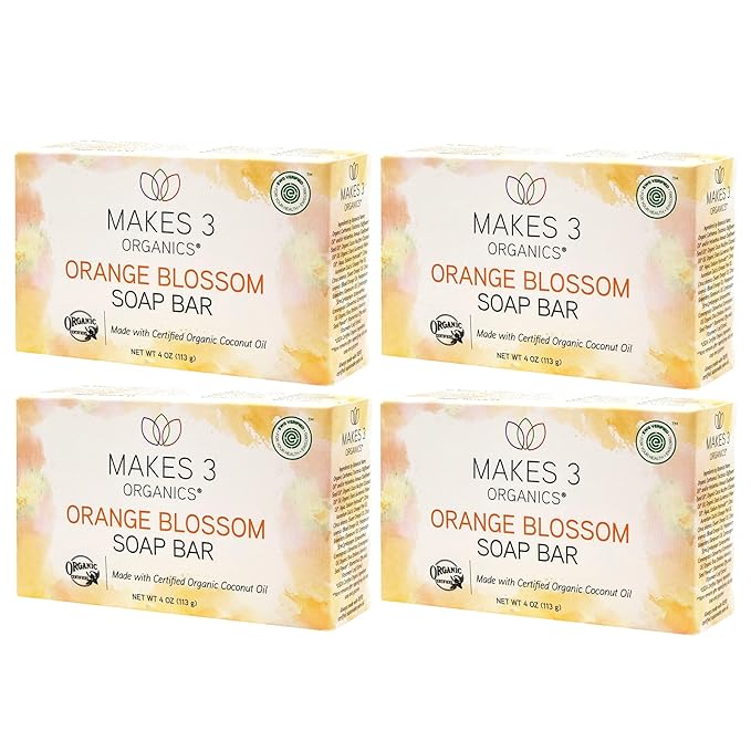 Orange Blossom Bar Soap 4 Pack