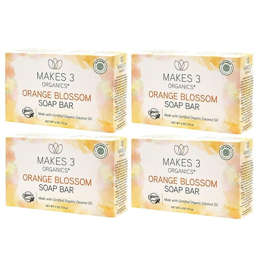 Orange Blossom Bar Soap 4 Pack