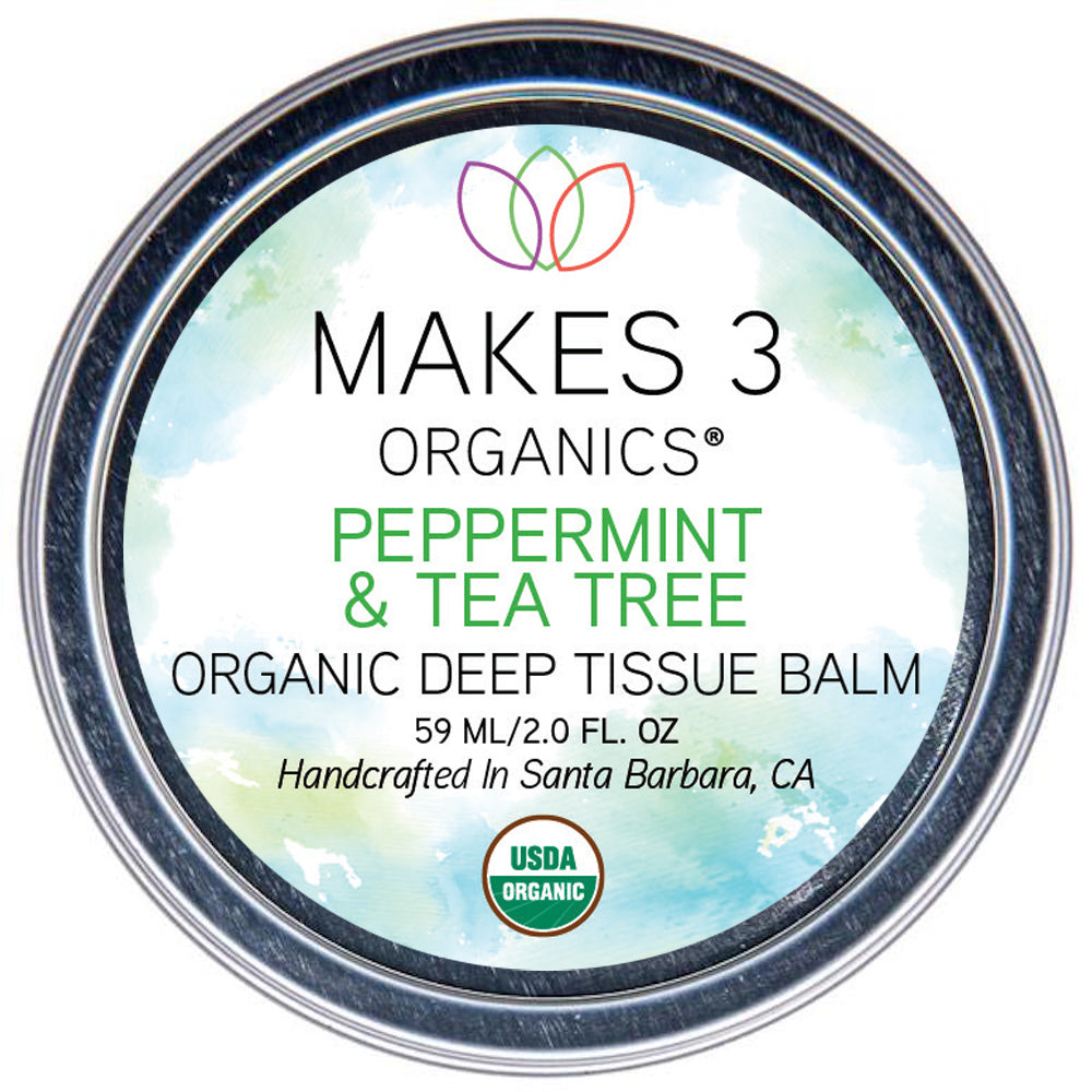 Organic Peppermint & Tea Tree Balm 2.0 oz.