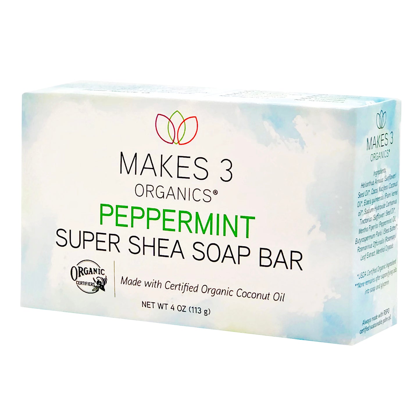 Peppermint Super Shea Bar Soap 4 oz.